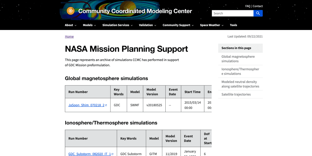 Community Coordinated Modeling Center